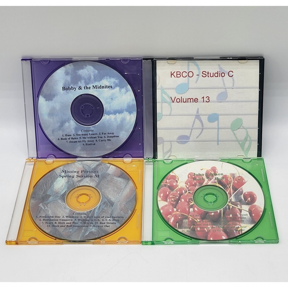 Classic Rock & New Wave CD Lot John Lennon Missing Persons KBCO Bobby Midnites